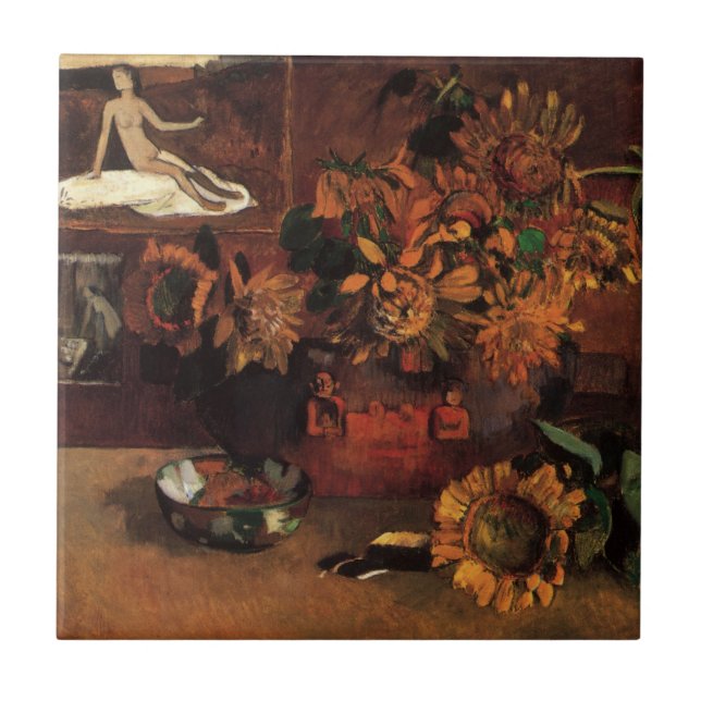 Carreau En Céramique Still Life with L'Esperance (Espoir) par Paul Gaug (Devant)