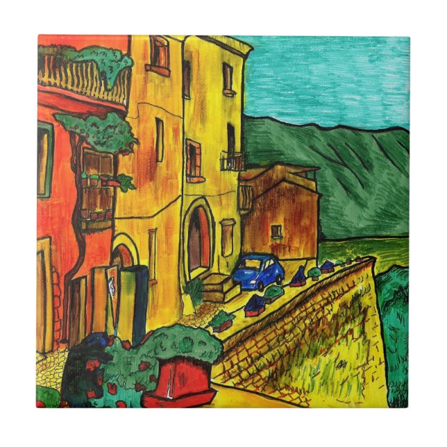 Carreau En Céramique Strada di Artisti (Devant)