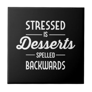 Carreau En Céramique Stressed est des desserts écrits vers l'arrière