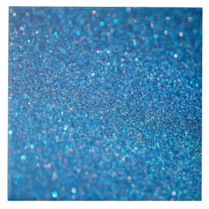 Carreau En Céramique Style brillant de parties scintillantes bleues