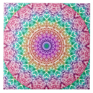 Carreau En Céramique Style G379 de Mehndi de mandala de tuile