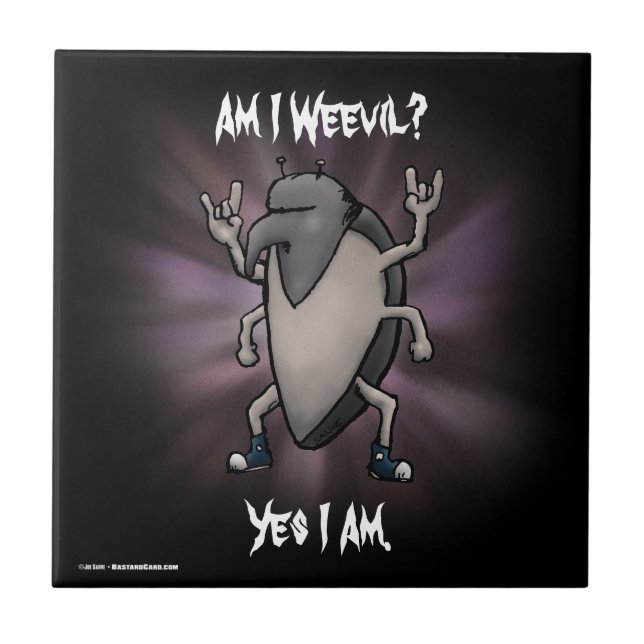 Carreau En Céramique Suis-je Webad Heavy Metal Cartoon (Devant)