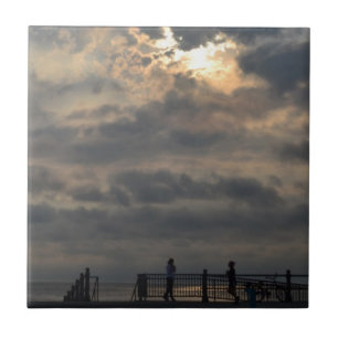 Carreau En Céramique Sunrise nuageux par Shirley Taylor
