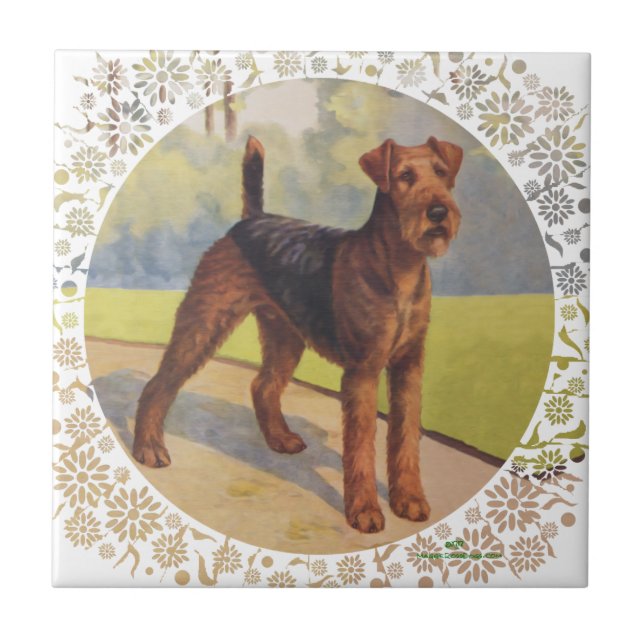 Carreau En Céramique Sur le vert (Devant)