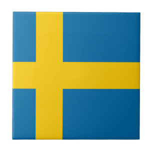 Carreau En Céramique Sveriges Flagga - drapeau de la Suède - drapeau