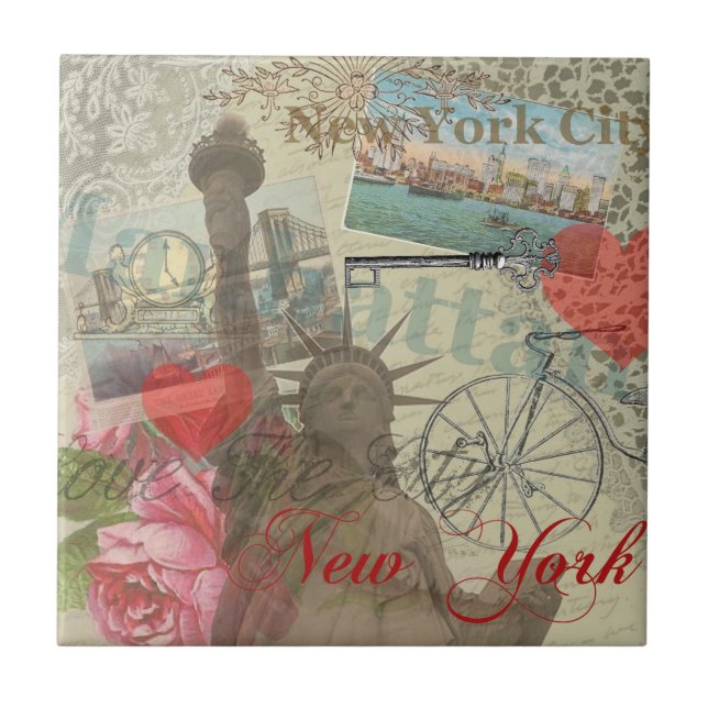 Carreau En Céramique Symbole d'Art de New York (Devant)