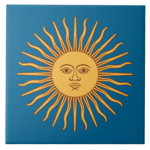 Carreau En Céramique Symbole d'un dieu soleil