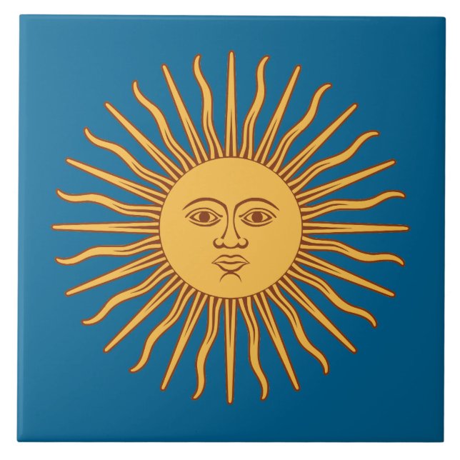 Carreau En Céramique Symbole d'un dieu soleil (Devant)