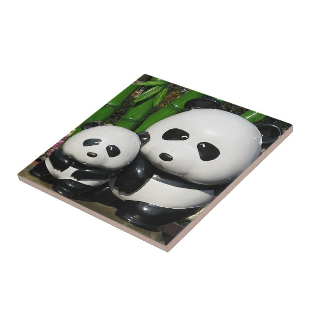 Carreau En Céramique SYMBOLE Panda DU Zoo D'Ueno (Côté)