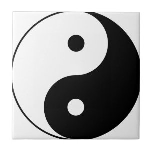 Carreau En Céramique Symbole philosophique motivationnel Yin et Yang
