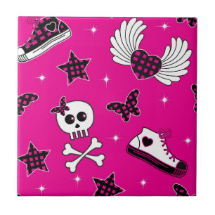 Carreau En Céramique Symboles d'Emo