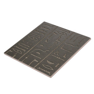 Carreau En Céramique Symboles égyptiens d'écriture d'Egypte antique