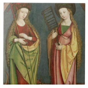 Carreau En Céramique T32982 St Margaret d'Antioch et de foi de St, c.15