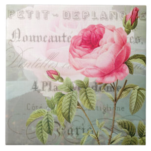 Carreau En Céramique Table en céramique française Rose Redoute