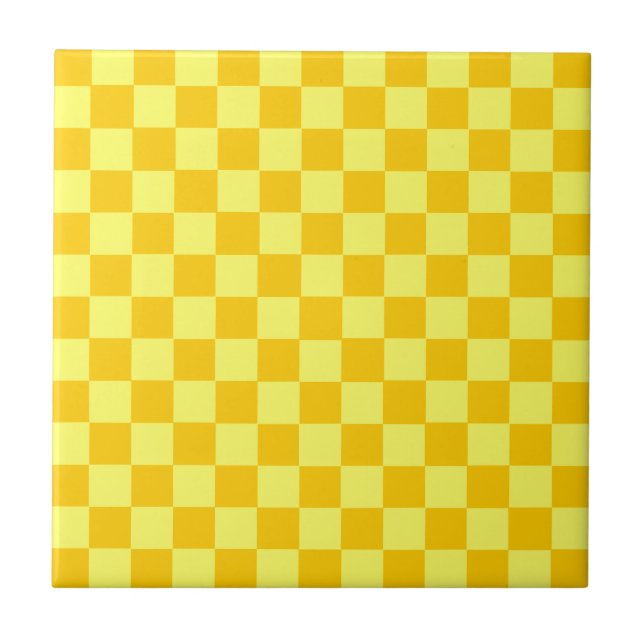 Carreau En Céramique Tableau de contrôle combiné jaune par ShirleyTaylo (Devant)
