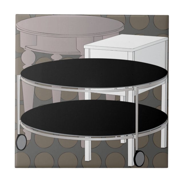 Carreau En Céramique Tablettes de mobilier Ikea Brown TIle (Devant)