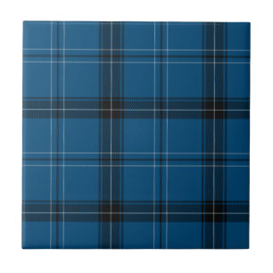 Carreau En Céramique Tartan bleu Ramsay écossais