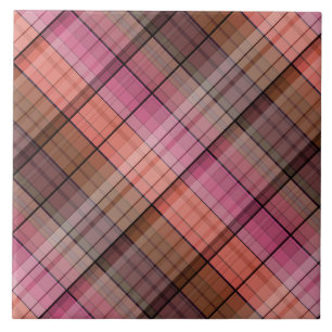 Carreau En Céramique tartan Brown