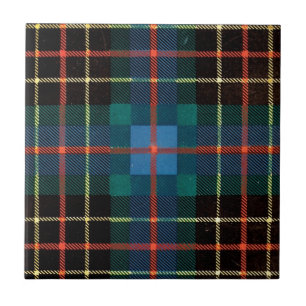 CARREAU EN CÉRAMIQUE TARTAN DE FAMILLE DE BRODIE