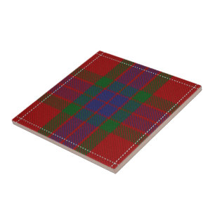 Carreau En Céramique Tartan des expressions écossaises du Clan Fraser