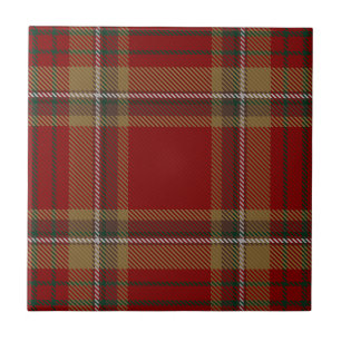 Carreau En Céramique Tartan d'Irlandais de Tyrone du comté