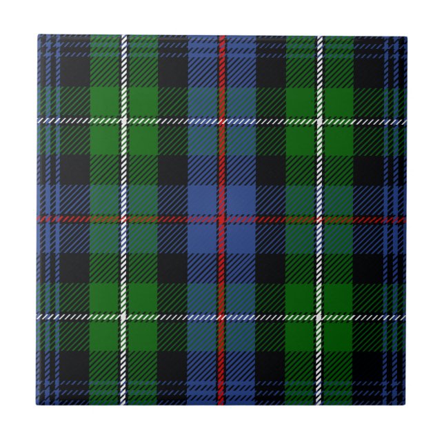 Carreau En Céramique Tartan du Mackenzie de clan (Devant)