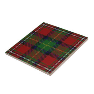 Carreau En Céramique Tartan écossais d'expressions de Boyd de clan