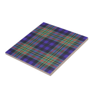 Carreau En Céramique Tartan écossais d'expressions de MacLellan de cla