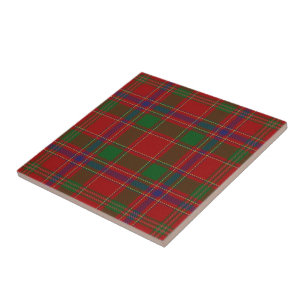 Carreau En Céramique Tartan écossais d'expressions de Munro de clan