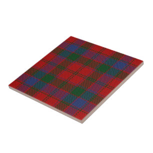 Carreau En Céramique Tartan écossais d'expressions de Robertson de cla