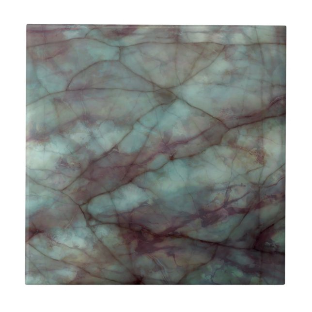 Carreau En Céramique Teal and Purple Fluorte Marble (Devant)