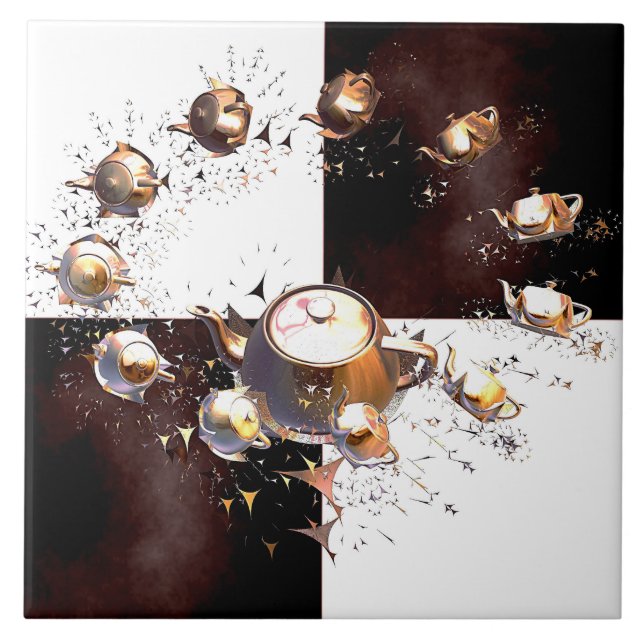 Carreau En Céramique Teapot (Devant)