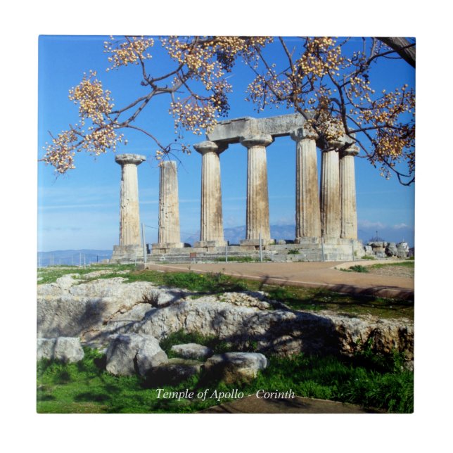 Carreau En Céramique Temple d'Apollon - Corinthe (Devant)