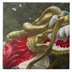 Carreau En Céramique Tête de dragon de bateau chinois, Stanley Park