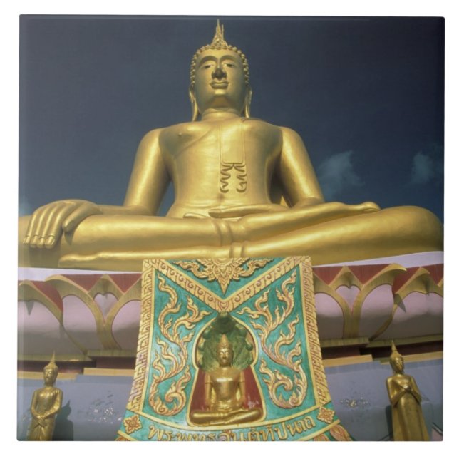Carreau En Céramique Thaïlande, île de Koh Samui. Grand Bouddha. (Devant)