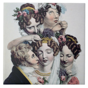 Carreau En Céramique The Bride, vers 1820 (litho)