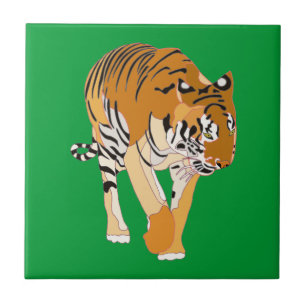 Carreau En Céramique Tiger Marcher Peinture numérique Carrelage en céra