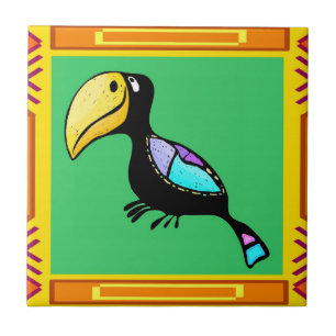 Carreau En Céramique Tiki Bird