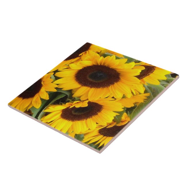 Carreau En Céramique Tile de tournesol (Côté)