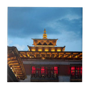 Carreau En Céramique Toit Dzong bouddhiste