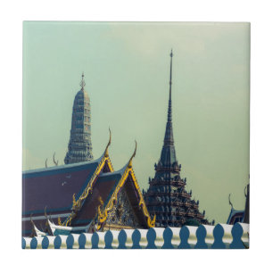 Carreau En Céramique Toits du Grand Palais à Bangkok Thaïlande