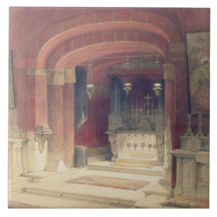 Carreau En Céramique Tombeau de l'annonce, Nazareth, le 20 avril 1