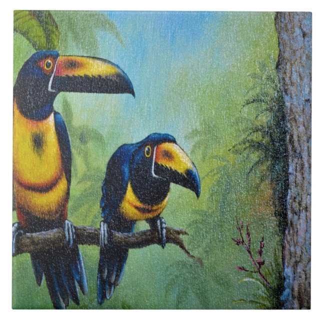 Carreau En Céramique Toucan de Toco (Devant)