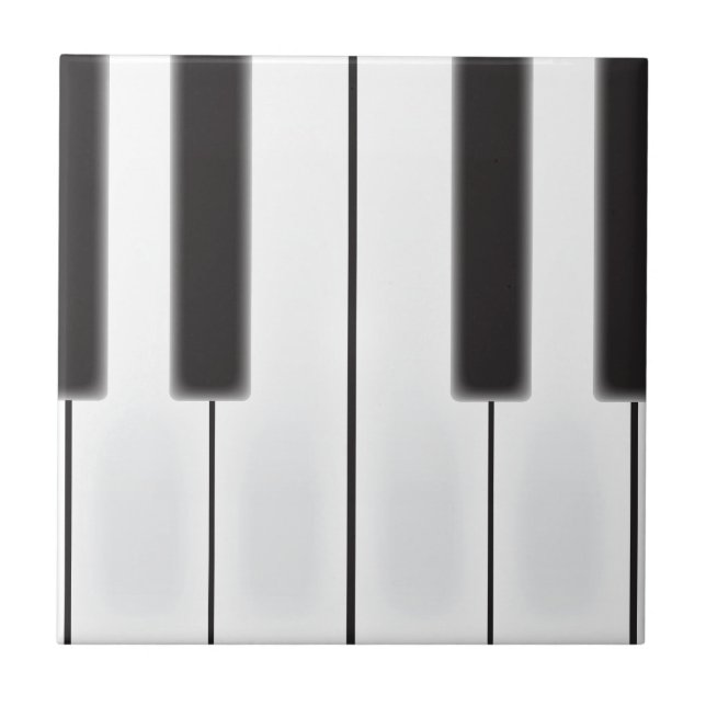 Carreau En Céramique Touches de piano usées (Devant)