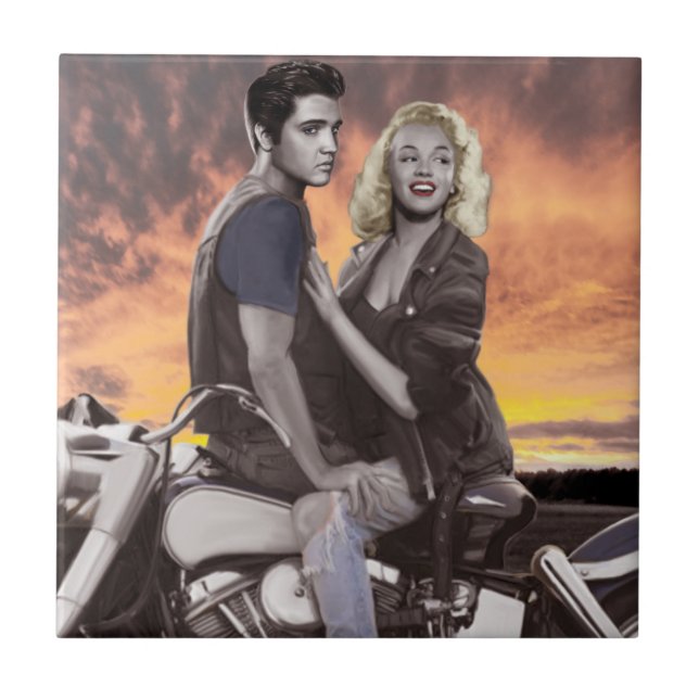 Carreau En Céramique Tour de coucher du soleil (Devant)