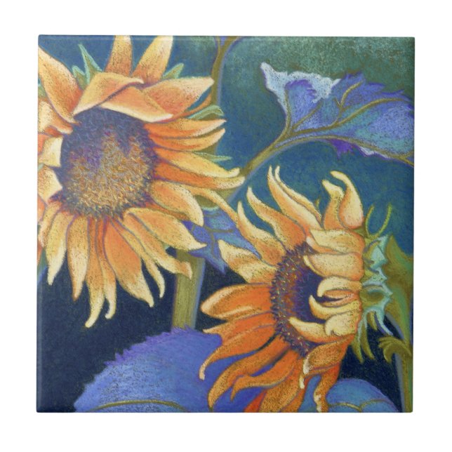 Carreau En Céramique tournesols (Devant)