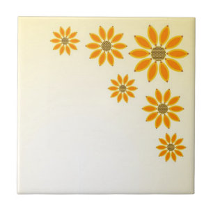 Carreau En Céramique Tournesols jaunes