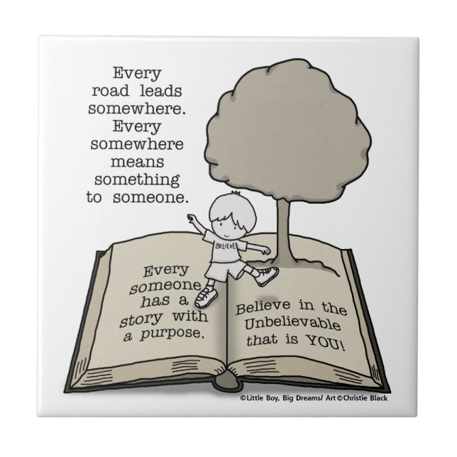 Carreau En Céramique Tout le monde a une histoire (Devant)