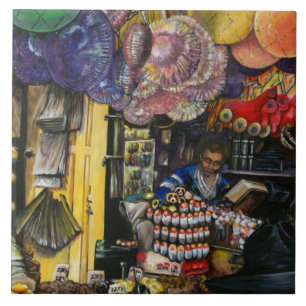 Carreau En Céramique Traditions du commerce ancien, Jérusalem