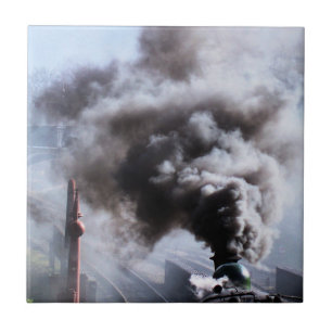 CARREAU EN CÉRAMIQUE TRAINS À VAPEUR